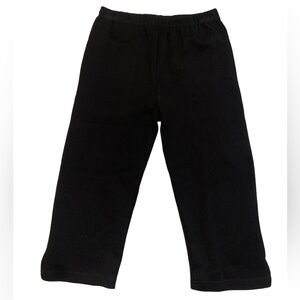 💜 Bcasual Black Cotton Blend Cropped Leggings/Capris - Size Small